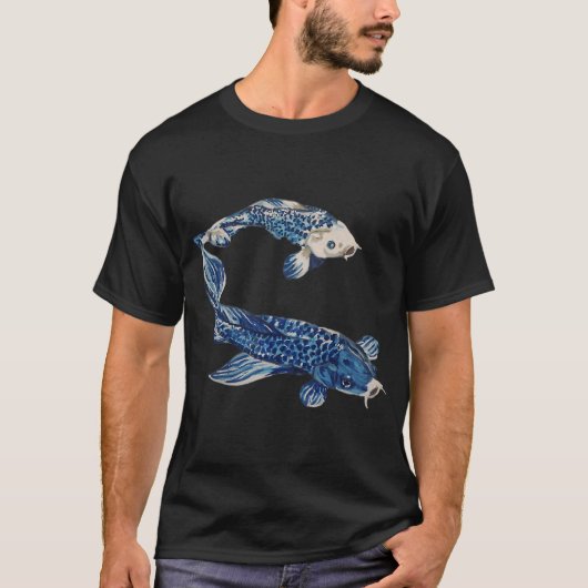 青いコイ Tシャツ (正面)