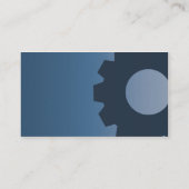 青いコグ-ビジネス 名刺 (裏面)