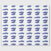 青いコルベット: ラッピングペーパー (フラット)