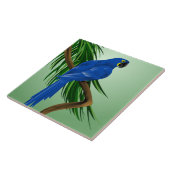 青いコンゴウインコ タイル (側面)