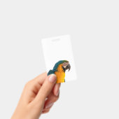 青いコンゴウインコ バッジ (手持ち)