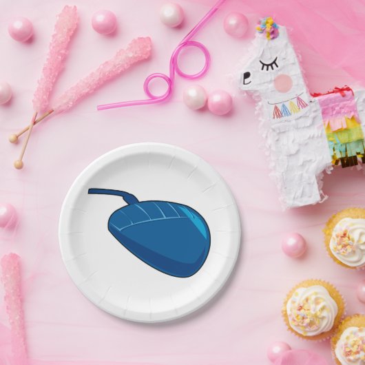 青いコンピュータマウス ペーパープレート (パーティー)