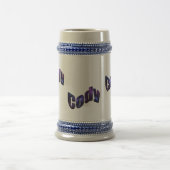 青いコーディ名のロゴ、 ビールジョッキ (中央)