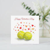 青いコートに LOVEと書かれたテニスボール シーズンカード (スタンド正面)