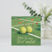 青いコートにLOVEとテニスボール シーズンカード (スタンド正面)