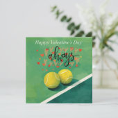 青いコートにLOVEのテニスボール シーズンカード (スタンド正面)