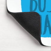 青いコーヒーカップを持つボスの人 マウスパッド (コーナー)