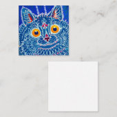 青いゴシック猫 エンクロージャーカード (正面/裏面)