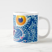 青いゴシック猫 ジャンボコーヒーマグカップ (右)