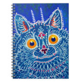 青いゴシック猫 ノートブック (正面)