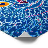 青いゴシック猫 ポスター (角)