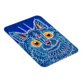 青いゴシック猫 マグネット (右側)