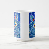 青いゴシック猫 モーフィングマグカップ (中央)