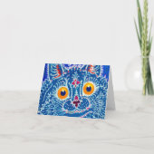 青いゴシック猫 招待状 (裏面)