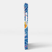 青いゴシック猫 iPhoneケース (左側面)