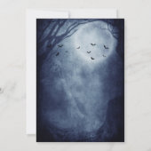 青いゴーストと不気味なホーンテッドハウス 招待状 (裏面)