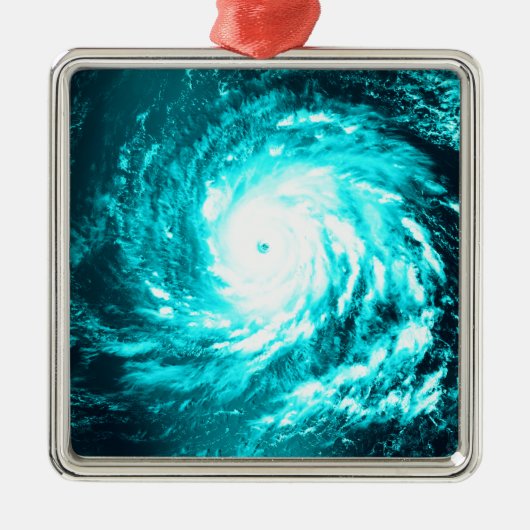 青いサイクロン メタルオーナメント (正面)