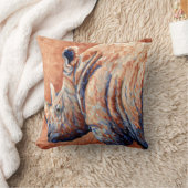 青いサイ クッション (ブランケット)