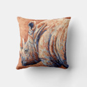 青いサイ クッション (裏面)