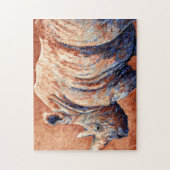 青いサイ ジグソーパズル (縦)