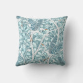 青いサギの穏やかな営巣地 クッション (裏面)