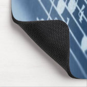 青いサクソフォーンのマウスパッド マウスパッド (コーナー)