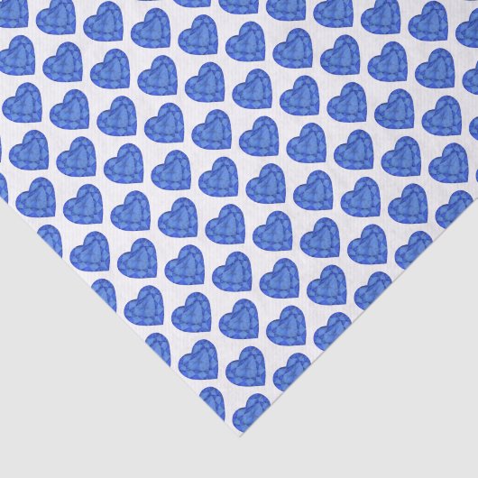 青いサファイアの水彩画の芸術のティッシュペーパー 薄葉紙 (詳細)