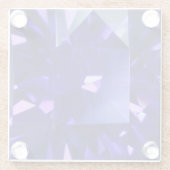 青いサファイア2 ガラスコースター (裏面)