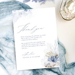 青いサンゴと貝殻のビーチをテーマにしたサンキューユナイテッド サンキューカード