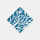 青いサンゴの水中競技生活 スタンダードカクテルナプキン (角)