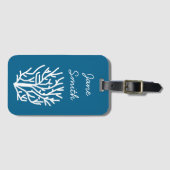 青いサンゴの水中競技生活 ラゲッジタグ (正面横)