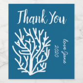 青いサンゴの水中競技生活 ワインラベル (シングルラベル)