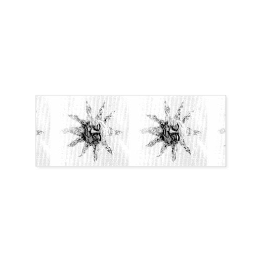 青いサンダーのサンフェース_Cove ラバースタンプ (インプリント)