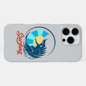 青いサーファー iPhoneケース (裏面横)