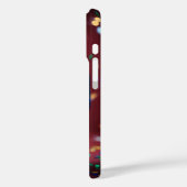 青いシアワセイキ（青藍色の孔雀の羽根）アート iPhone 16 ケース Case-Mate iPhoneケース (裏面 / 左)