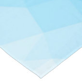 青いシアン色のグラデーションジオメトリメッシュパターン三角形 テーブルクロス (アングル)