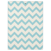 青いシェブロン赤いリンゴ先生クリップボード クリップボード (裏面)