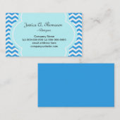 青いシエレガントボモダンロン 名刺 (正面/裏面)