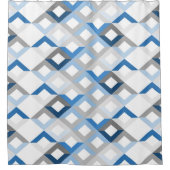 青いシボテンシャワーカーテン シャワーカーテン (正面)