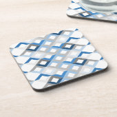 青いシボロンのコースターセット コースター (左側)