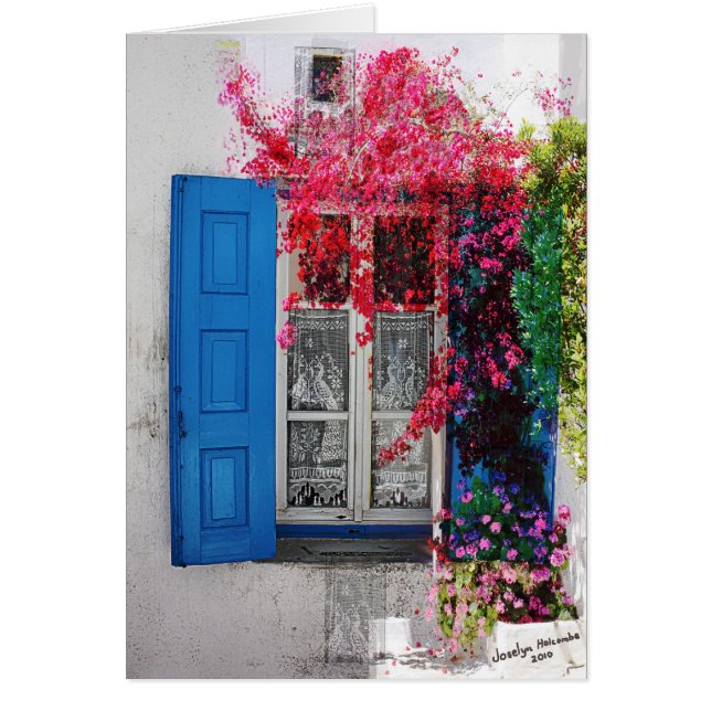 青いシャッター (正面)