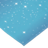 青いシンプルグラデーション背景の星型 テーブルクロス (アングル)
