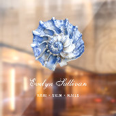 青いシーシェルのロゴのウィンドウが貼り付く ウィンドウサイン (シート2)