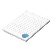 青いシーシェルモザイクライン ノートパッド (回転)