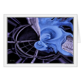 青いシートの抽象芸術