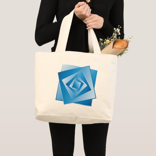青いシート ラージトートバッグ (正面(商品))