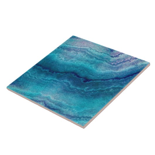 青いシー緑のエーゲートテクスチャ タイル (側面)