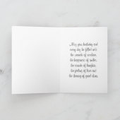 青いジェミニ(占星術の)十二宮図はバースデー・カードに署名します カード (内部)