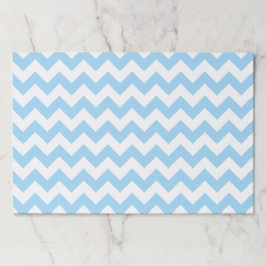 青いジグザグ、青い山形、幾何学模様 ペーパーパッド