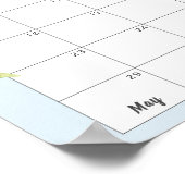 青いジャングル動物の少年のシャワー推理ゲーム ポスター (角)